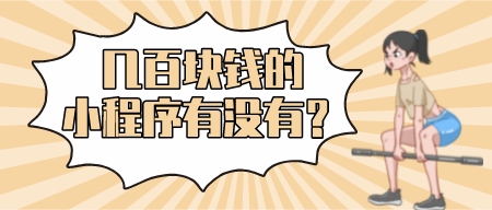 幾百塊錢的小程序有沒有？