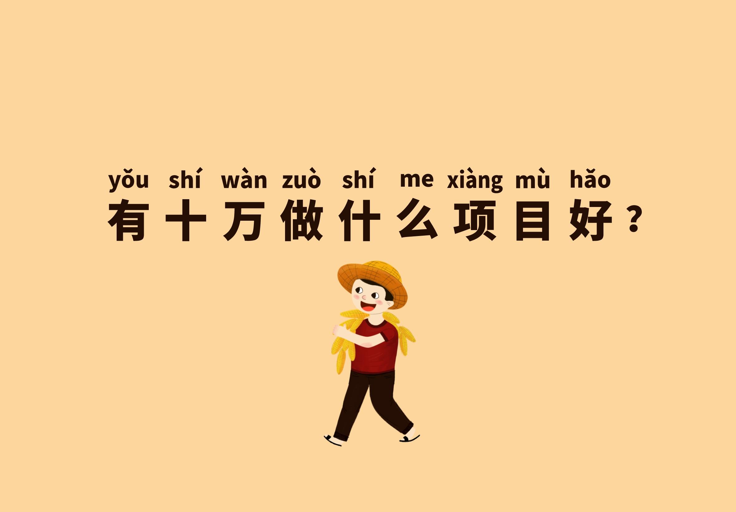 有10萬做什么項目好？