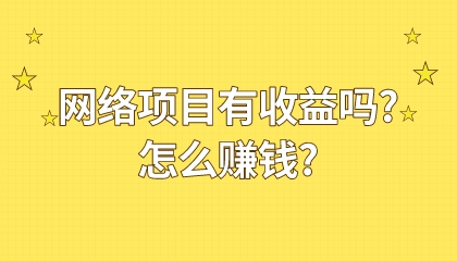 網絡項目有收益嗎?怎么賺錢?